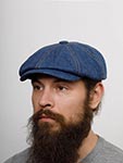 Кепка AIS COLLEZIONI арт. 804 LINEN JEANS (синий)